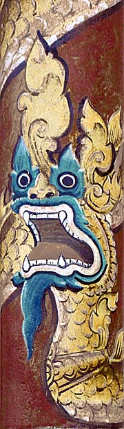 Dragon Painting in Wat Aran, Ban Lung, Ratanakiri by Asienreisender